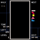 Pico Tetris cartridge label